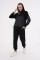 Kadın Uzun Kollu Kapüşonlu Oversize Sweat Ve Pantolon Ikili Takım Kadın Uzun Kollu Kapüşonlu Oversize Sweat Ve Pantolon Ikili Takım