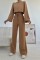 Camel Fitilli Bluz Ve Pantolon Takım Camel Fitilli Bluz Ve Pantolon Takım