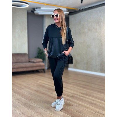 Kadın Uzun Kollu Kapüşonlu Oversize Sweat Ve Pantolon Ikili Takım Kadın Uzun Kollu Kapüşonlu Oversize Sweat Ve Pantolon Ikili Takım