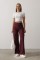 Kemerli Cargo Pantolon - Bordo Kemerli Cargo Pantolon - Bordo
