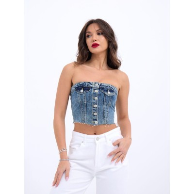 6285 KOT BLUZ-MAVİ 6285 KOT BLUZ-MAVİ