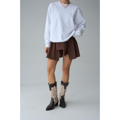 Düz SweatShirt - Beyaz Düz SweatShirt - Beyaz