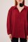 Basic Oversize Bordo Gömlek Basic Oversize Bordo Gömlek