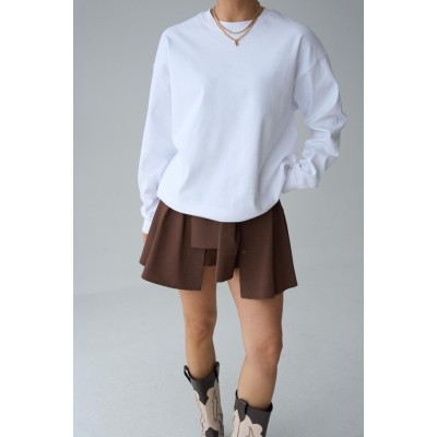 Düz SweatShirt - Beyaz Düz SweatShirt - Beyaz