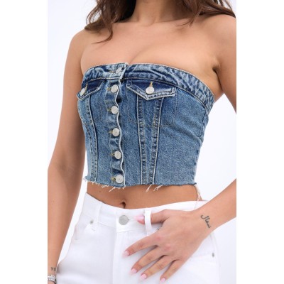 6285 KOT BLUZ-MAVİ 6285 KOT BLUZ-MAVİ