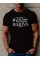 Erkek Jehova Baskılı Süprem T-shirt