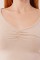 Geniş Yaka Krem Basic Body Bluz Geniş Yaka Krem Basic Body Bluz