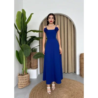 Matilda Gül İp Askılı Elbise Matilda Gül İp Askılı Elbise