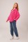 Basic Oversize Fuşya Gömlek Basic Oversize Fuşya Gömlek