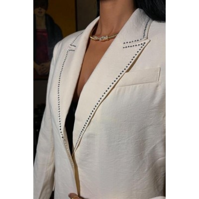 Hardy Taş Detay Blazer Ceket 6104-08 Hardy Taş Detay Blazer Ceket 6104-08
