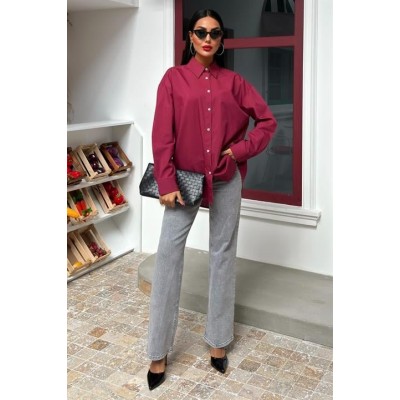 Klasik Oversize Poplin Gömlek 3421 Klasik Oversize Poplin Gömlek 3421