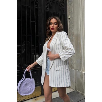 Dreamy Çizgili Blazer Ceket 6091-24 Dreamy Çizgili Blazer Ceket 6091-24