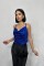 Saks Askılı Degaje Bluz Saks Askılı Degaje Bluz