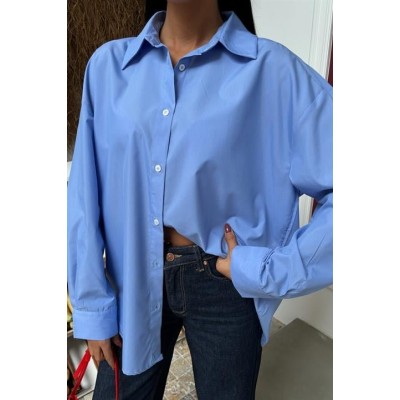 Klasik Oversize Poplin Gömlek 3421 Klasik Oversize Poplin Gömlek 3421