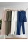 Straplez Büstiyerli Plazzo Pantolonlu Çizgili Takım 10151 Straplez Büstiyerli Plazzo Pantolonlu Çizgili Takım 10151