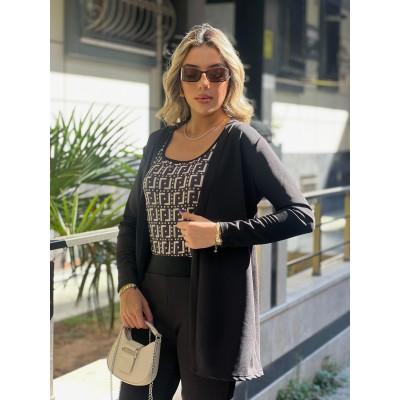 Kadın Uzun Kollukrep üçlü Takım Kadın Uzun Kollukrep üçlü Takım