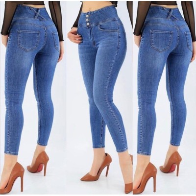 Yüksek Bel Likralı Jean Pantolon 90 Cm Yüksek Bel Likralı Jean Pantolon 90 Cm