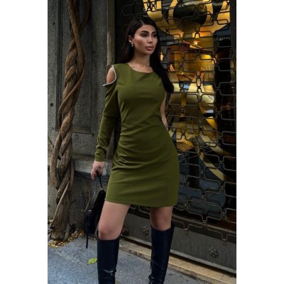 Adore Tek Kol Taş Detay Elbise 2684-8 Adore Tek Kol Taş Detay Elbise 2684-8