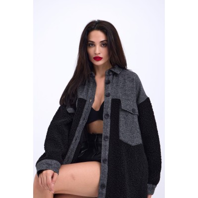 6698 UZUN GÖMLEK-SİYAH 6698 UZUN GÖMLEK-SİYAH