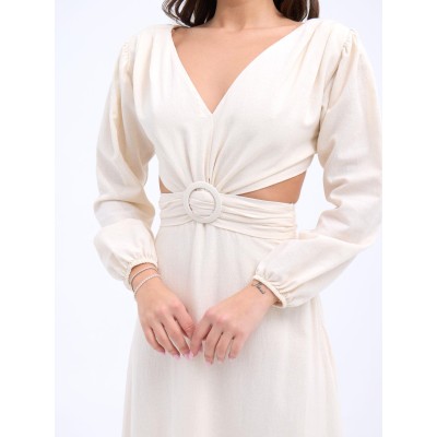 7408 ELBİSE-BEJ 7408 ELBİSE-BEJ