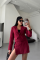 CROP CEKET - KISA ETEK TAKIM - Bordo CROP CEKET - KISA ETEK TAKIM - Bordo