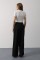 Pileli Bağcıklı Oversize Pantolon - Siyah Pileli Bağcıklı Oversize Pantolon - Siyah