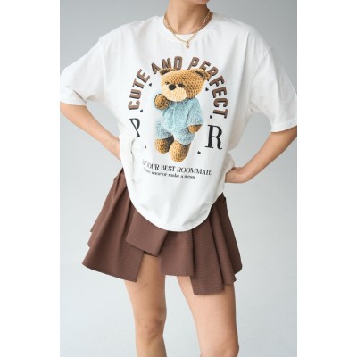 Teddy Bear T-Shirt - Krem Teddy Bear T-Shirt - Krem