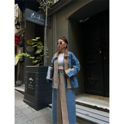 CHANEL GARNİLİ KOT MONT - Bej CHANEL GARNİLİ KOT MONT - Bej