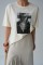 Resim Baskılı T-Shirt - Ekru Resim Baskılı T-Shirt - Ekru
