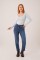 Geniş Yaka Bebe Mavisi Basic Body Bluz Geniş Yaka Bebe Mavisi Basic Body Bluz