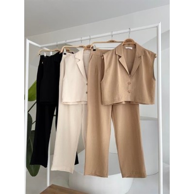 Zoe Crop Yelek Takım 9744-08 Zoe Crop Yelek Takım 9744-08