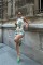 Marilyn Desenli Büzgülü Elbise 2514-13 Marilyn Desenli Büzgülü Elbise 2514-13