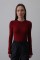Uzun Kol Crop Top - Bordo Uzun Kol Crop Top - Bordo