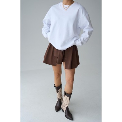 Düz SweatShirt - Beyaz Düz SweatShirt - Beyaz