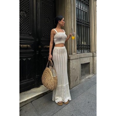 Kayla Dantel Desenli Crop Takım 9840 Kayla Dantel Desenli Crop Takım 9840