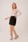 Geniş Yaka Krem Basic Body Bluz Geniş Yaka Krem Basic Body Bluz