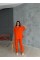 OMUZ MİDYE SIRALI BLUZ - PAÇA PENSLİ PANTOLON TAKIM - Orange OMUZ MİDYE SIRALI BLUZ - PAÇA PENSLİ PANTOLON TAKIM - Orange