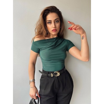 Kadın Sandy Kumaş Düşük Omuz Bluz Kadın Sandy Kumaş Düşük Omuz Bluz