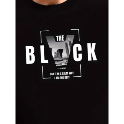 Erkek Uzun Kollu Bisiklet Yaka Black Logolu Iki Iplik Bluz Erkek Uzun Kollu Bisiklet Yaka Black Logolu Iki Iplik Bluz
