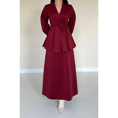 Bordo Gül Detaylı Takım Bordo Gül Detaylı Takım
