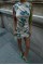 Marilyn Desenli Büzgülü Elbise 2514-13 Marilyn Desenli Büzgülü Elbise 2514-13