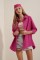 3900 Oversize Uzun Basic Gömlek - Koyu Pembe 3900 Oversize Uzun Basic Gömlek - Koyu Pembe