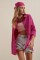 3900 Oversize Uzun Basic Gömlek - Koyu Pembe 3900 Oversize Uzun Basic Gömlek - Koyu Pembe