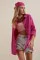 3900 Oversize Uzun Basic Gömlek - Koyu Pembe 3900 Oversize Uzun Basic Gömlek - Koyu Pembe