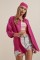 3900 Oversize Uzun Basic Gömlek - Koyu Pembe 3900 Oversize Uzun Basic Gömlek - Koyu Pembe
