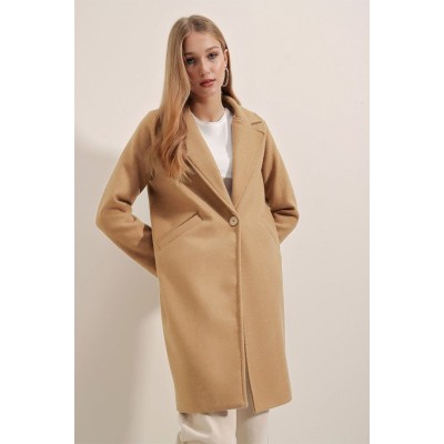 9085 Kaşe Kaban - Hardal 9085 Kaşe Kaban - Hardal