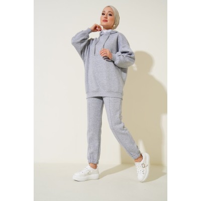 55434 Oversize Eşofman Takımı - Gri 55434 Oversize Eşofman Takımı - Gri