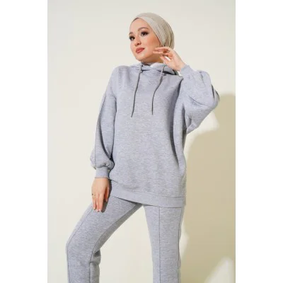 55434 Oversize Eşofman Takımı - Gri 55434 Oversize Eşofman Takımı - Gri