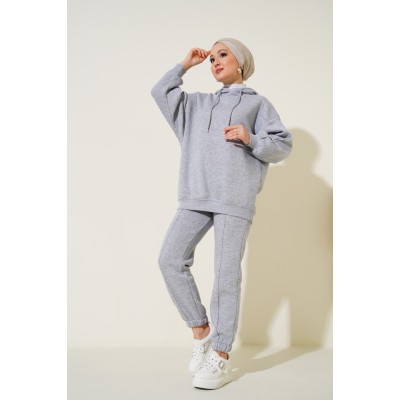 55434 Oversize Eşofman Takımı - Gri 55434 Oversize Eşofman Takımı - Gri