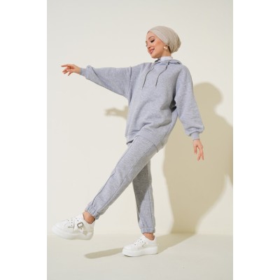 55434 Oversize Eşofman Takımı - Gri 55434 Oversize Eşofman Takımı - Gri